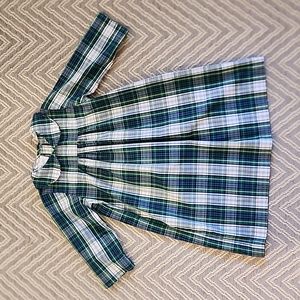 Little English Green Plaid Dress